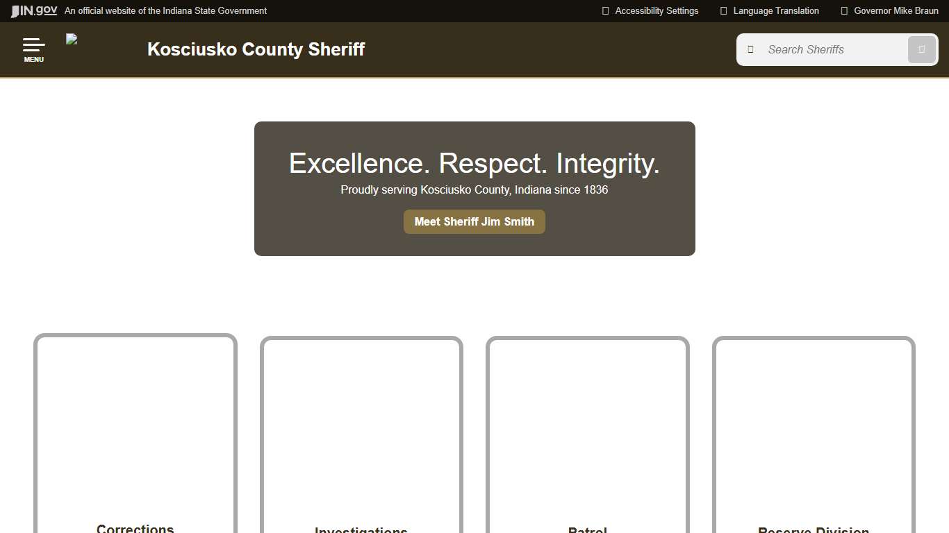 Kosciusko County Sheriff's Office: Home